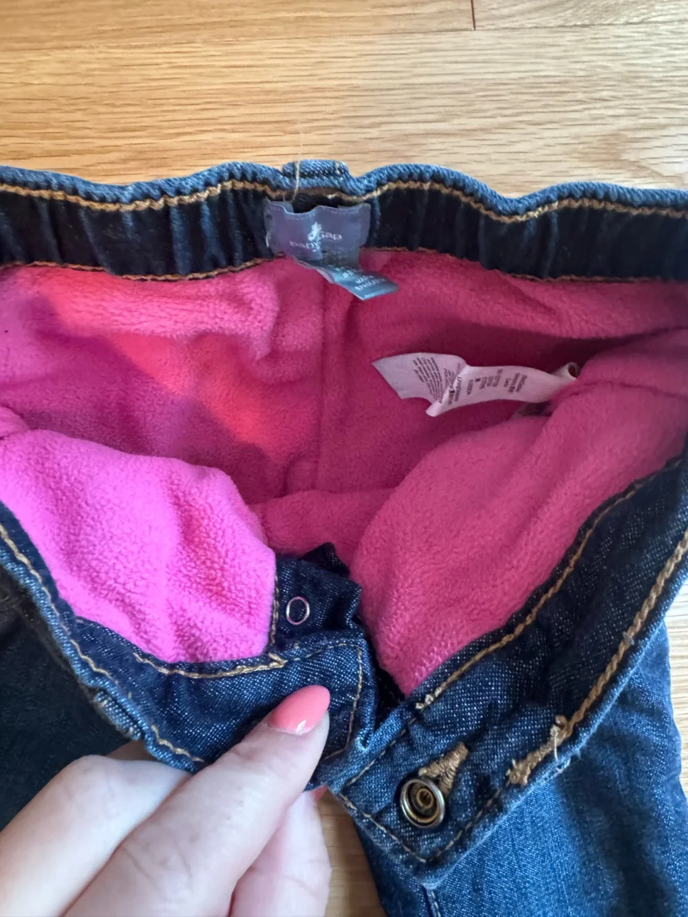 Baby GAP Fleece Lined Denim Jeans